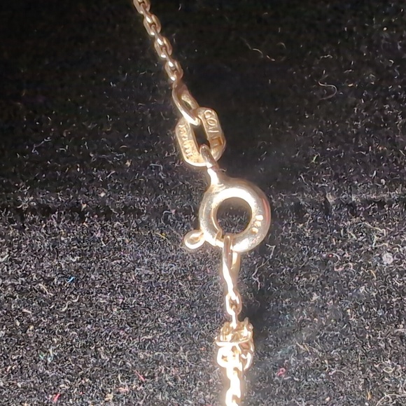 Vintage Sterling Silver Cross with Multi Color Gemstones and Gold Plated Heart - Picture 5 of 8